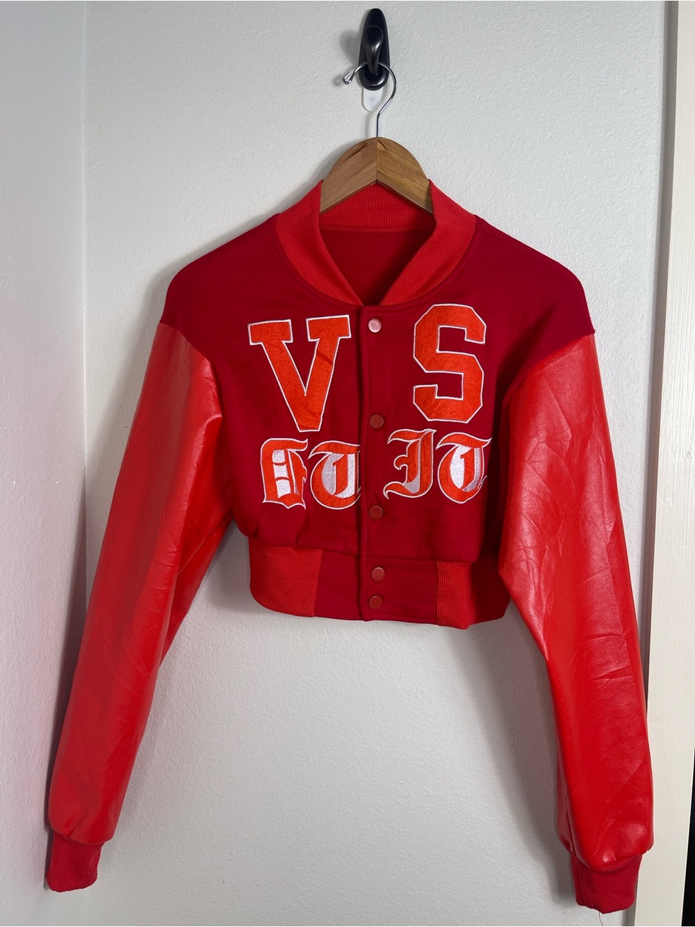 VS Crop Letterman Style Jacket size S